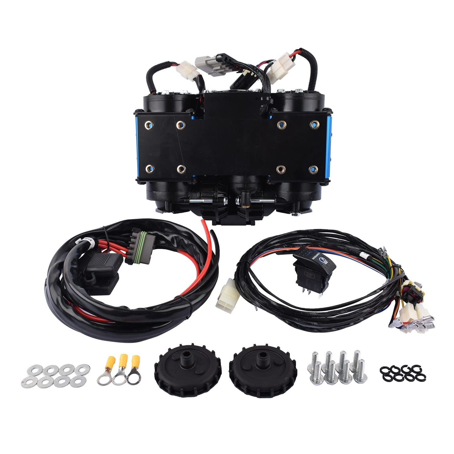 GELUOXI 12V Twin Air Compressor Replacement for CKMTA12 Universal High Output On-Board Air Compressor