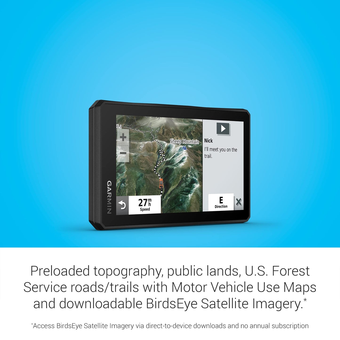 Garmin Tread Powersport Off-Road Navigator, Includes Topographic Mapping, Private and Public Land Info and More, 5.5" Display