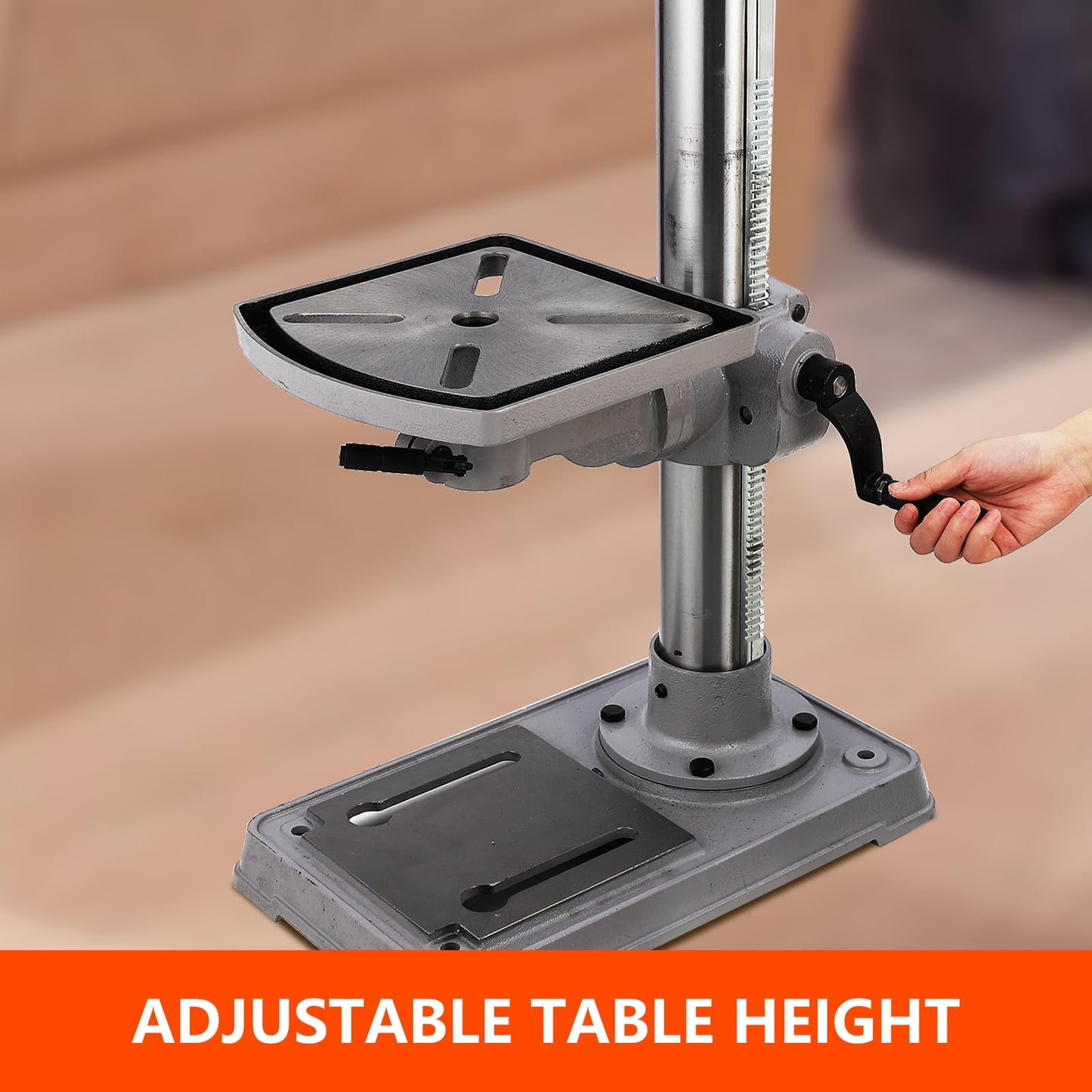 13 in Benchtop Drill Press, 7.5 Amp 120V, 288-3084 RPM Variable Speed Cast Iron Bench Drill Press, 0-45° Tilting Worktable, Tabletop Drilling Machine for Wood Metal