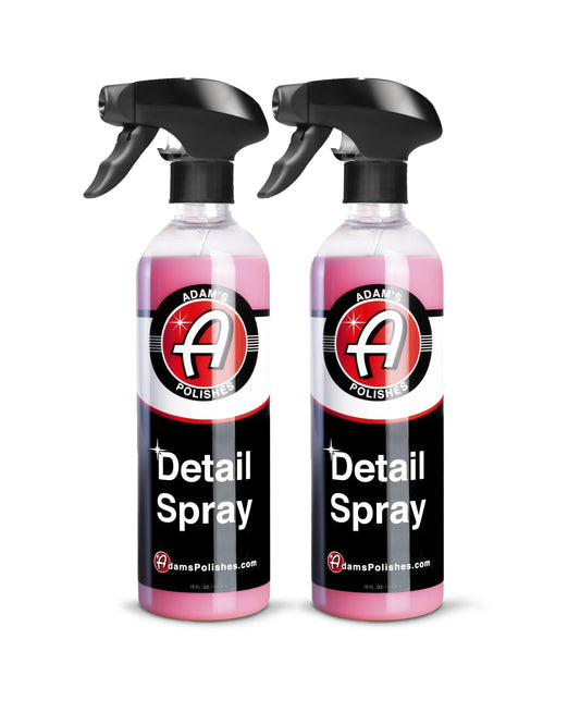 Adam's Detail Spray (2-Pack) - Quick Waterless Detailer Spray for Car Detailing, Washing, Polishing & Vehicle Claying