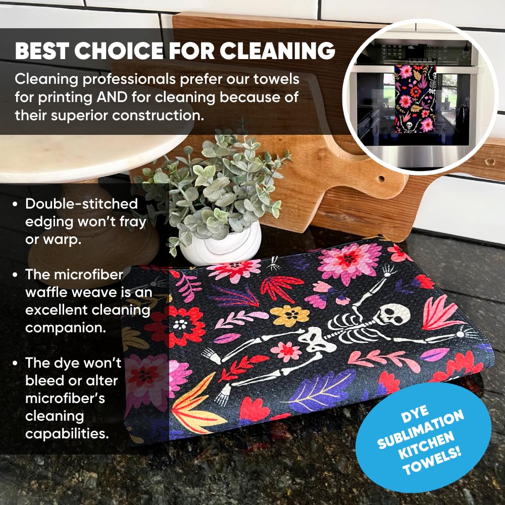 Microfiber Wholesale Sublimation Blanks Towels 16x24 - Premium Waffle Weave Microfiber Towels for Kitchen - Polyester Blanks for Kitchen or Craft Use - Bulk Pack of 156