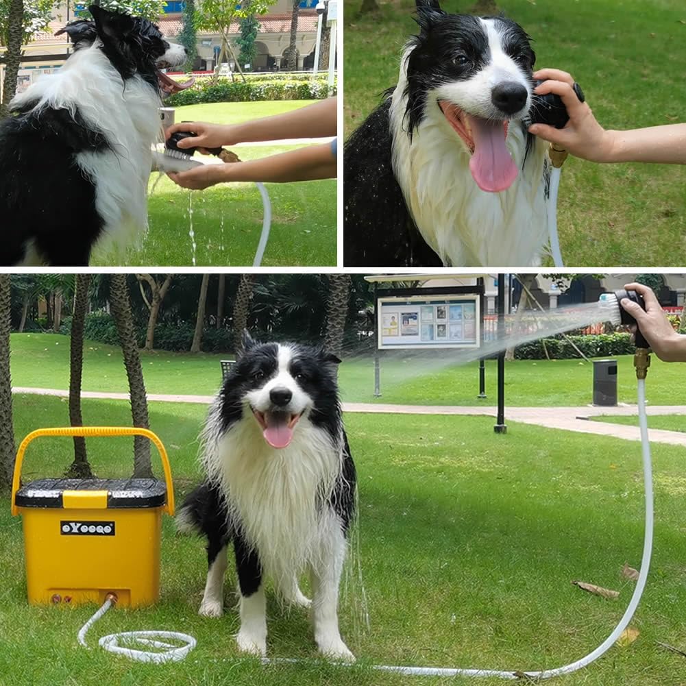 OYOOQO Portable Pressure Washer | 5 Gal Tank | 255 PSI | 45-Min Runtime | Versatile for Car Wash, Dog Bath, Home & Patio, & Portable Camping Shower | Durable Design for RV, Overland & Beach Adventures