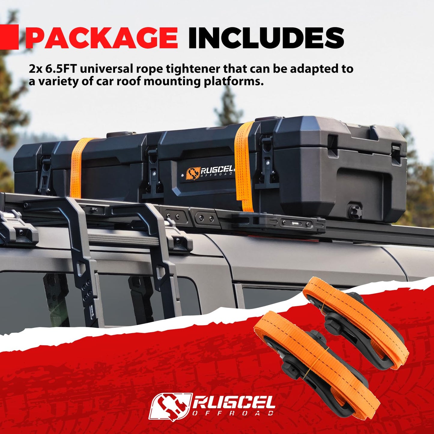 RUGCEL 58L Waterproof Dry Box - Heavy-Duty Overland & Off-Road Storage Case for Car Camping Equipment, Roof Gear & Vehicle Luggage