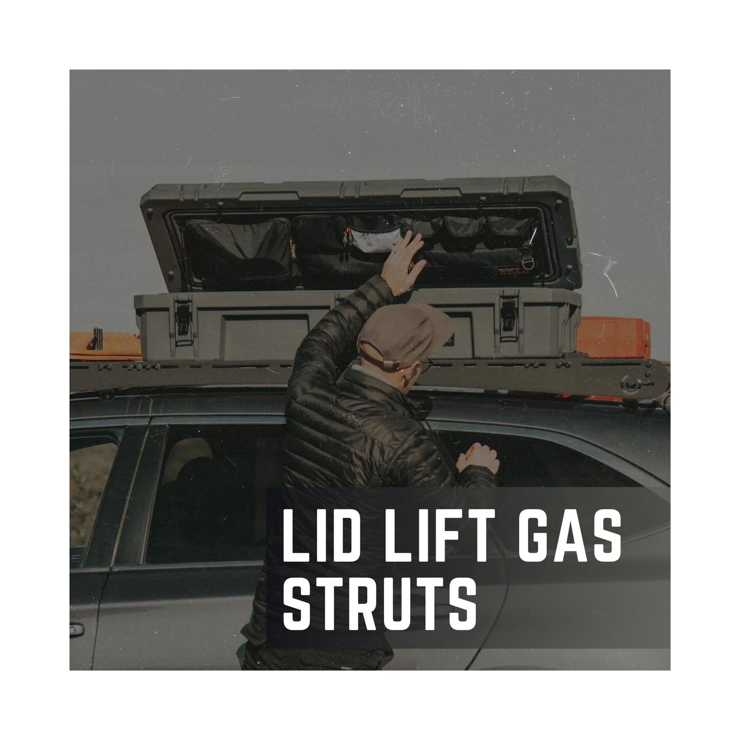 ROAM Rugged Cargo Box - Heavy Duty Roof-Mounted Storage Case, Lockable Waterproof Camping Gear Organizer, Truck Bed Storage Bin, Adventure Ready Overland Gear for Off-Road Travel