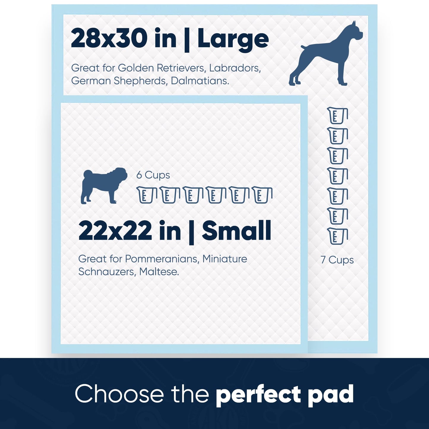 American Kennel Club Scented Puppy Training Pads with Ultra Absorbent Quick Dry Gel – 28 x 30 Pee Pads for Dogs - Fresh Scented - 50 Count, XL