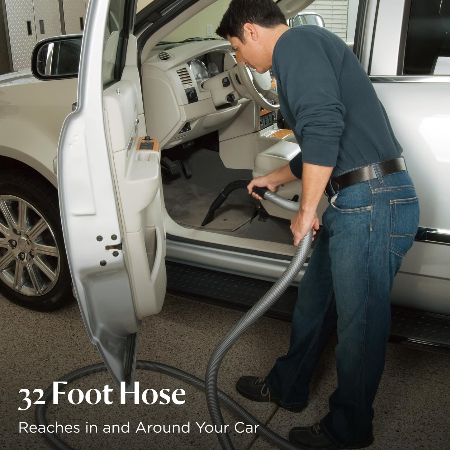 BISSELL Garage Pro Wall-Mounted Wet Dry Car Vacuum/Blower With Auto Tool Kit, 18P03 , Gray