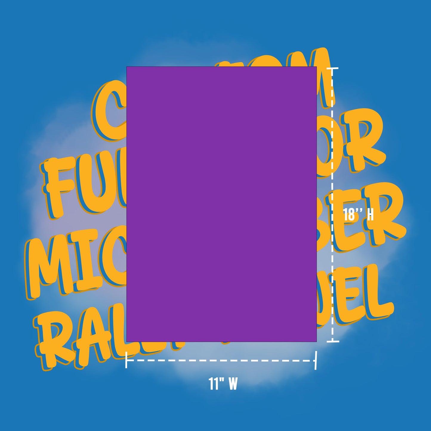 USMG Custom Full Color Microfiber Rally Towel 11x18 – Personalized Sports Spirit Towel for Events, Teams & Promotions (White, Qty 500)