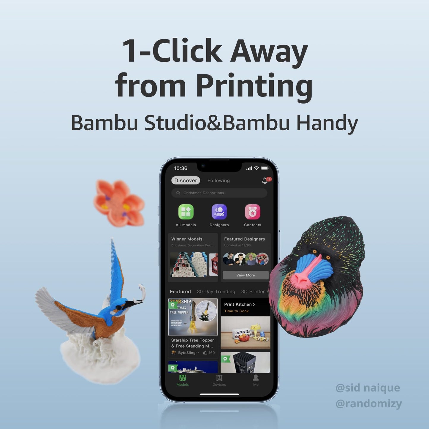 Bambu Lab A1 Combo, A1 3D Printer and AMS lite, Support Multi-Color 3D Printing, High Speed & Precision, Full-Auto Calibration & Active Flow Rate Compensation, ≤48 dB Quiet FDM 3D Printers