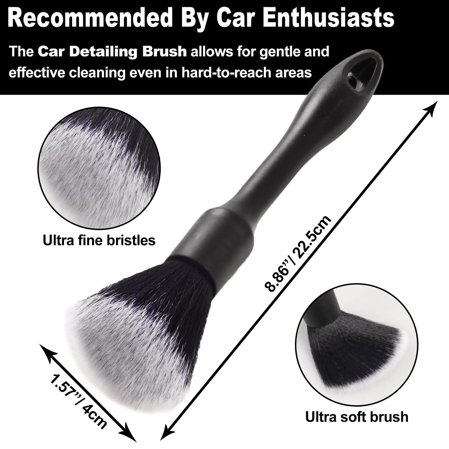 7Pcs Car Wheel Brush kit, Tire Brush, Wheel Cleaner Brush, Soft-bristled Rim Cleaner Brush, Tire Shine Applicator Pad, Car Detailing Brushes, Wheel Brushes for Cleaning Wheels,Tires