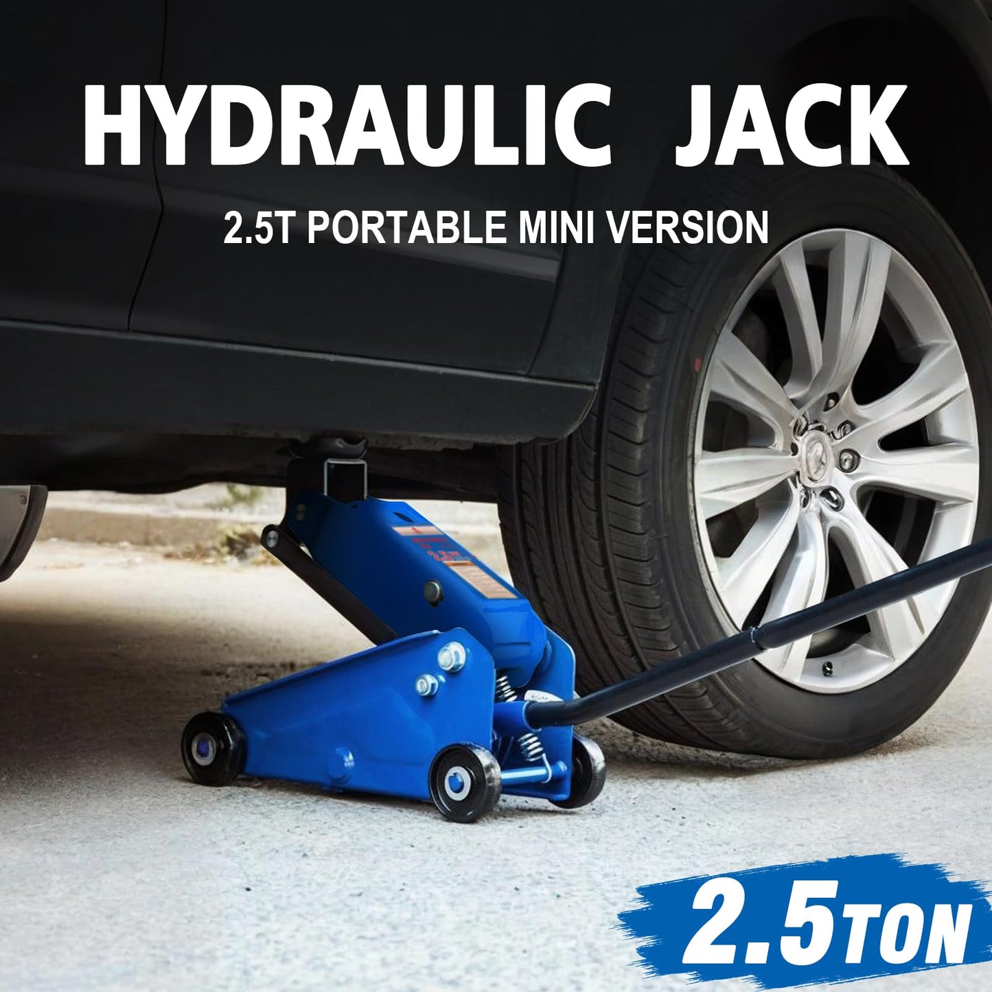 GAOLLY Mini Hydraulic Jack 2.5 Ton (5500lbs)/Floor Jack with Heightening Gasket,Lifting Range 4.13"-17"