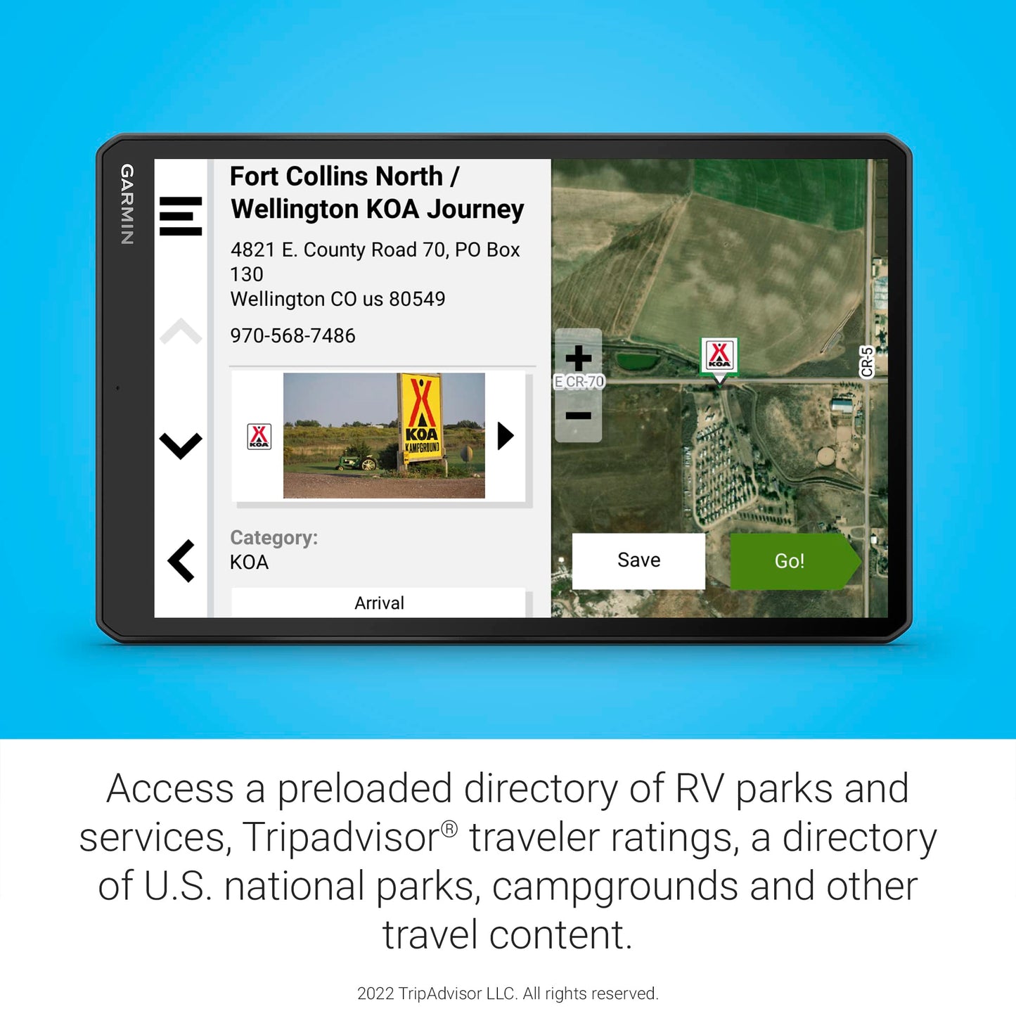 Garmin RV 1095, Extra-Large, Easy-to-Read 10” GPS RV Navigator, Custom RV Routing, Directory of RV Parks & Services, Landscape & Portrait View (Renewed)