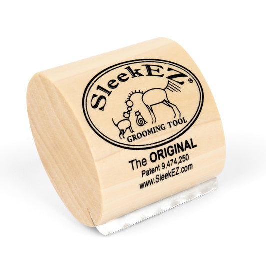 SleekEZ Cat Brush for Shedding & Cat Brushes for Indoor Cats | Pet Brush for Cats | Grooming Tool | Works for Short & Long Haired Pets | Great for All Fur Types | Made in USA | 1 pack | 2.5 inch