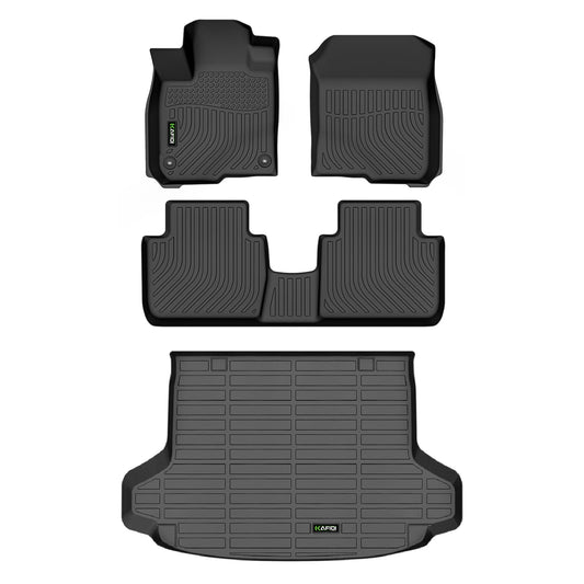 HAFIDI All Weather Car Floor Mats & Cargo Liner for Honda HR-V 2023 2024 2025 2026 /HR-V Hybrid 2023 2024 2025 2026 Custom Fit Full Set Accessories - Black