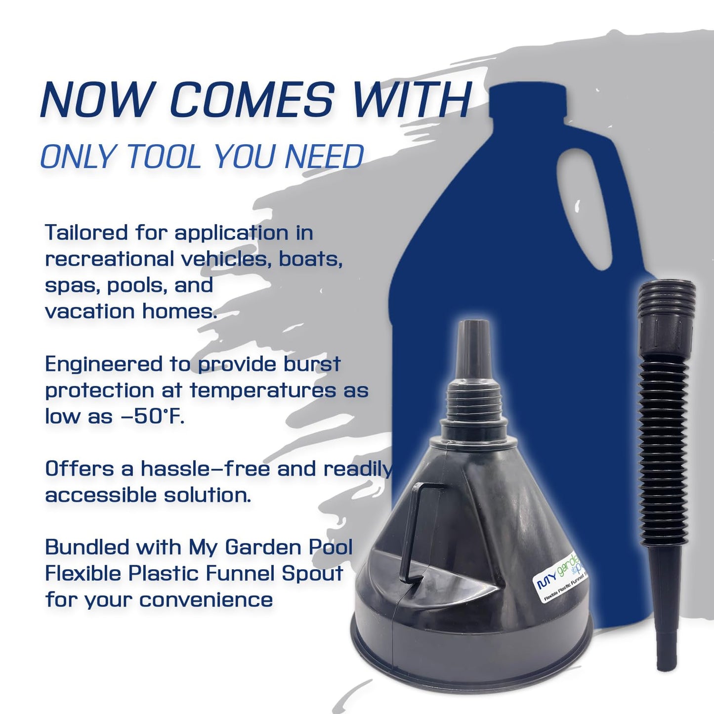 My Garden Pool Splash Purple -30 Weather Repel Windshield Washer Fluid Four Pack, 4 x 1 Gallon - Cold-Weather Defense Plastic Funnel Spout for Easy Pouring Hard-to-Reach Vehicles