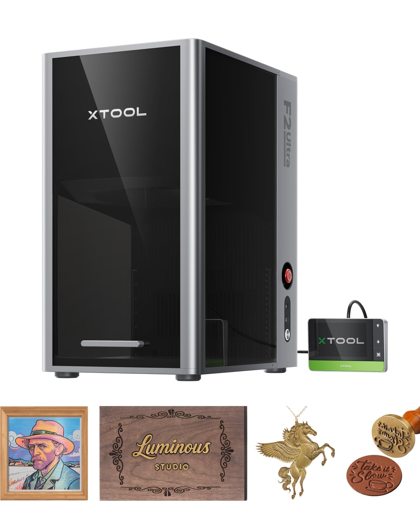 xTool F2 Ultra 60W MOPA & 40W Diode Dual Laser Engraver, 100+ Color Metal Engraving, Dual 48MP Cameras, Auto Streamline, 15,000mm/s Ultra-Fast, AI Powered 3D Fiber Laser Cutter and Engraver Machine