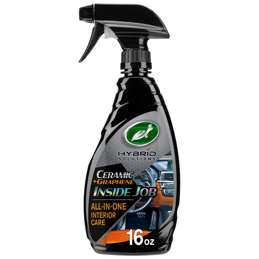 Turtle Wax 53787 Hybrid Solutions Ceramic Graphene Inside Job, Interior Car Cleaner and Protectant, Odor Eliminator, Works on Leather, Vinyl, Plastic, Rubber and More, 16 fl oz. (Pack of 1)