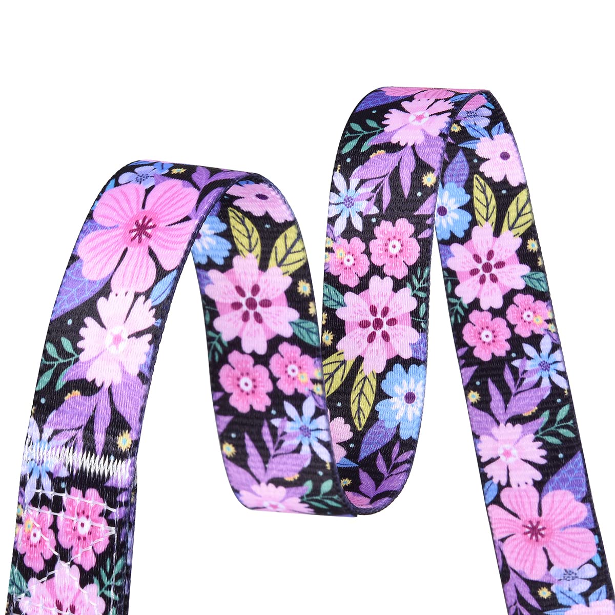 Mihqy Dog Collar with Bohemia Floral Tribal Geometric Patterns - Soft Ethnic Style Collar Adjustable for Small Medium Large Dogs(Floral Pink,S)