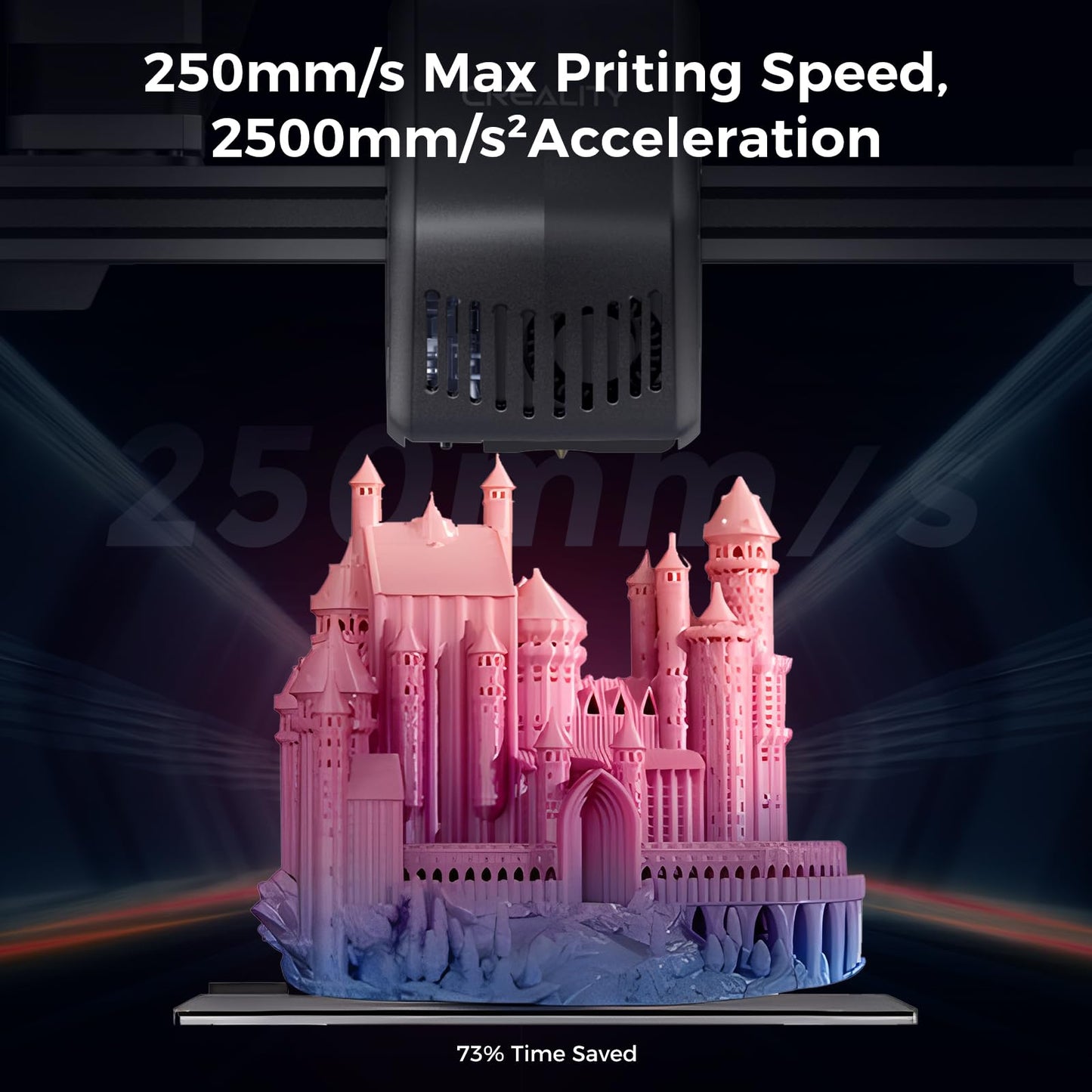 Creality Ender 3 V3 SE 3D Printer 250mm/s Max Printing Speed Upgraded Visual UI Auto Filament Loading and Unloading, Sprite Direct Extruder CR Touch Auto Leveling Dual Z-axis 8.66x8.66x9.84 inch