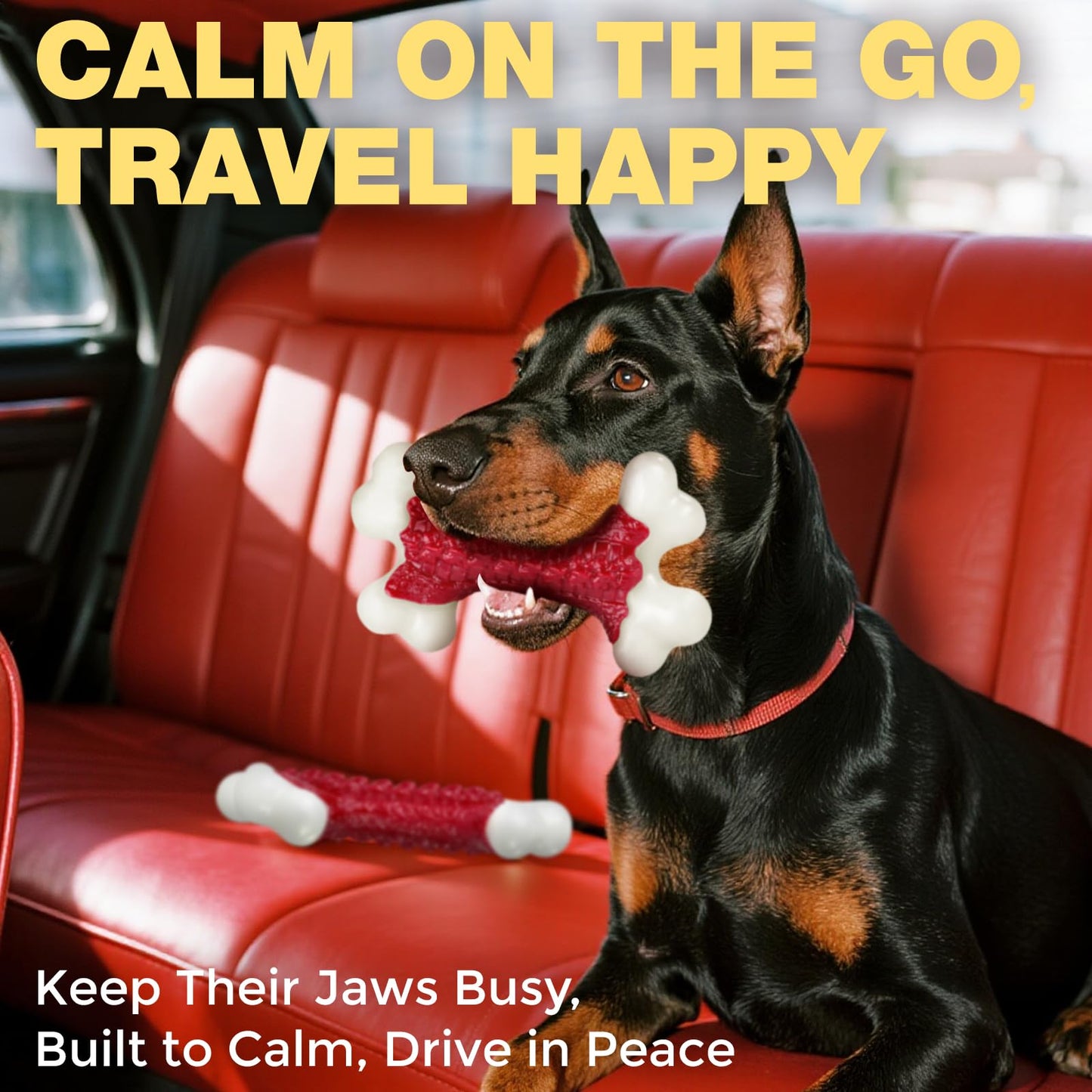 Kseroo Tough Dog Toys, Toys for Aggressive Chewers Large Breed, Chew Dogs, Bone Toy Nylon Dogs Almost Indestructible