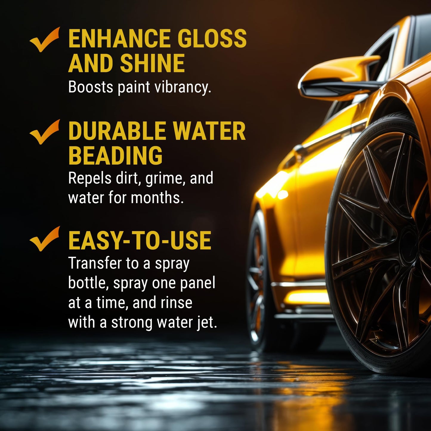 McKee's 37 - Hydro Blue SiO2 Coating | Ceramic Coating for Cars, Easy Protection & Shine Spray for Paint, Glass, Wheels, Chrome & Trim (128 oz)