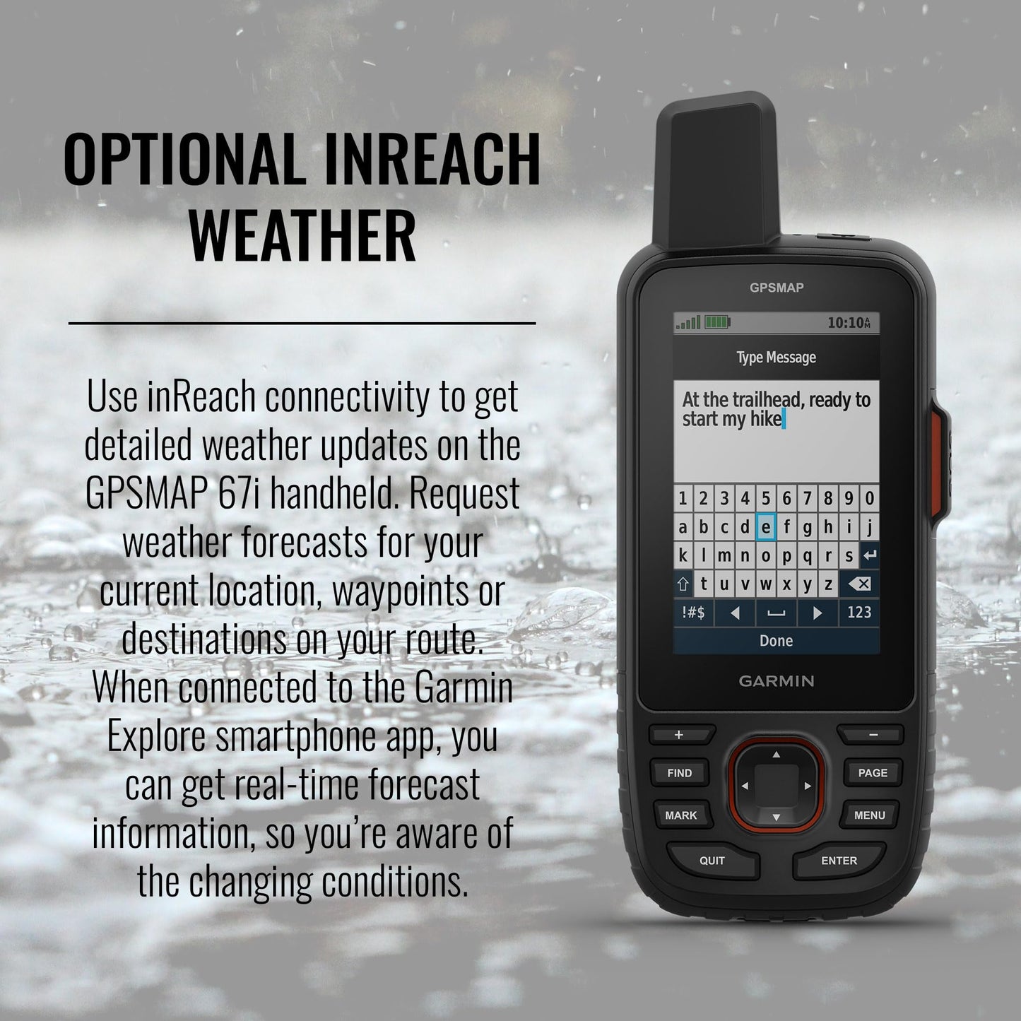 Garmin GPSMAP 67i Rugged Hiking GPS Handheld, Premium inReach Satellite Technology, 425 Hr of Battery Life, Two-Way Messaging, Interactive SOS, Mapping Bundle with Accessories