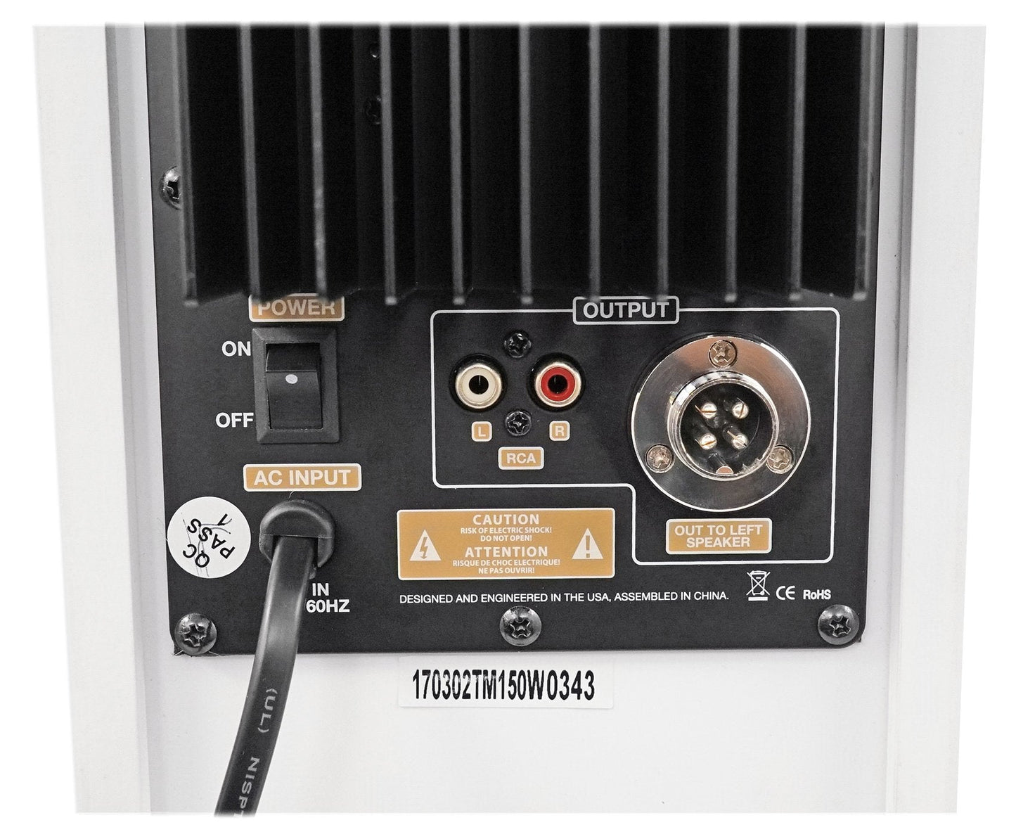 Rockville TM150W Powered Home Theater Tower Speaker System, White, 1000W, 10" Subwoofers, Bluetooth, USB/SD Playback, FM Radio, Remote Control, Karaoke Ready, Perfect for Home Entertainment