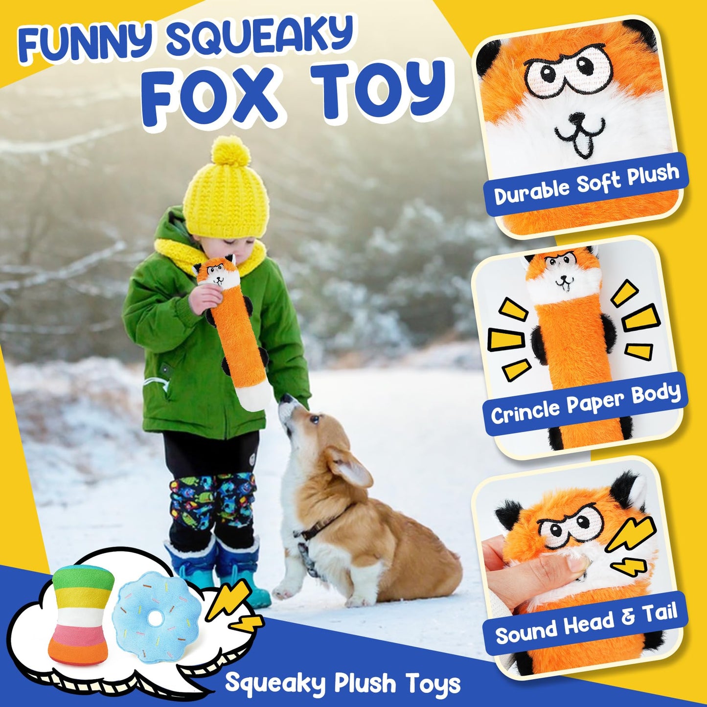 PatsFran Puppy Toys for Teething, 9 Pack Interactive Dog Toys for Small Dogs, Puppy Chew Toys for Boredom with Rope Toys, Treat Ball and Cute Squeaky Toys