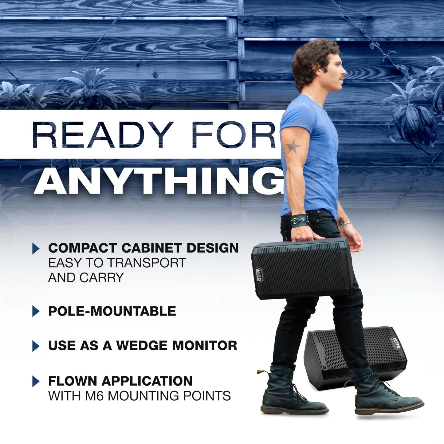 ALTO TS408 2000W 8" Powered PA Speaker with 3 Channel Mixer, Bluetooth Streaming, Wireless Loudspeaker Linking, DSP and ALTO App