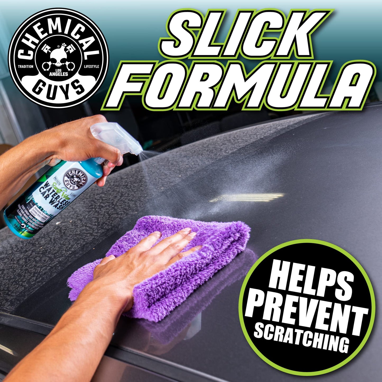 Chemical Guys Swift Wipe Waterless Car Wash, Safe for Cars, Trucks, Motorcycles, RVs & More, 16 fl oz