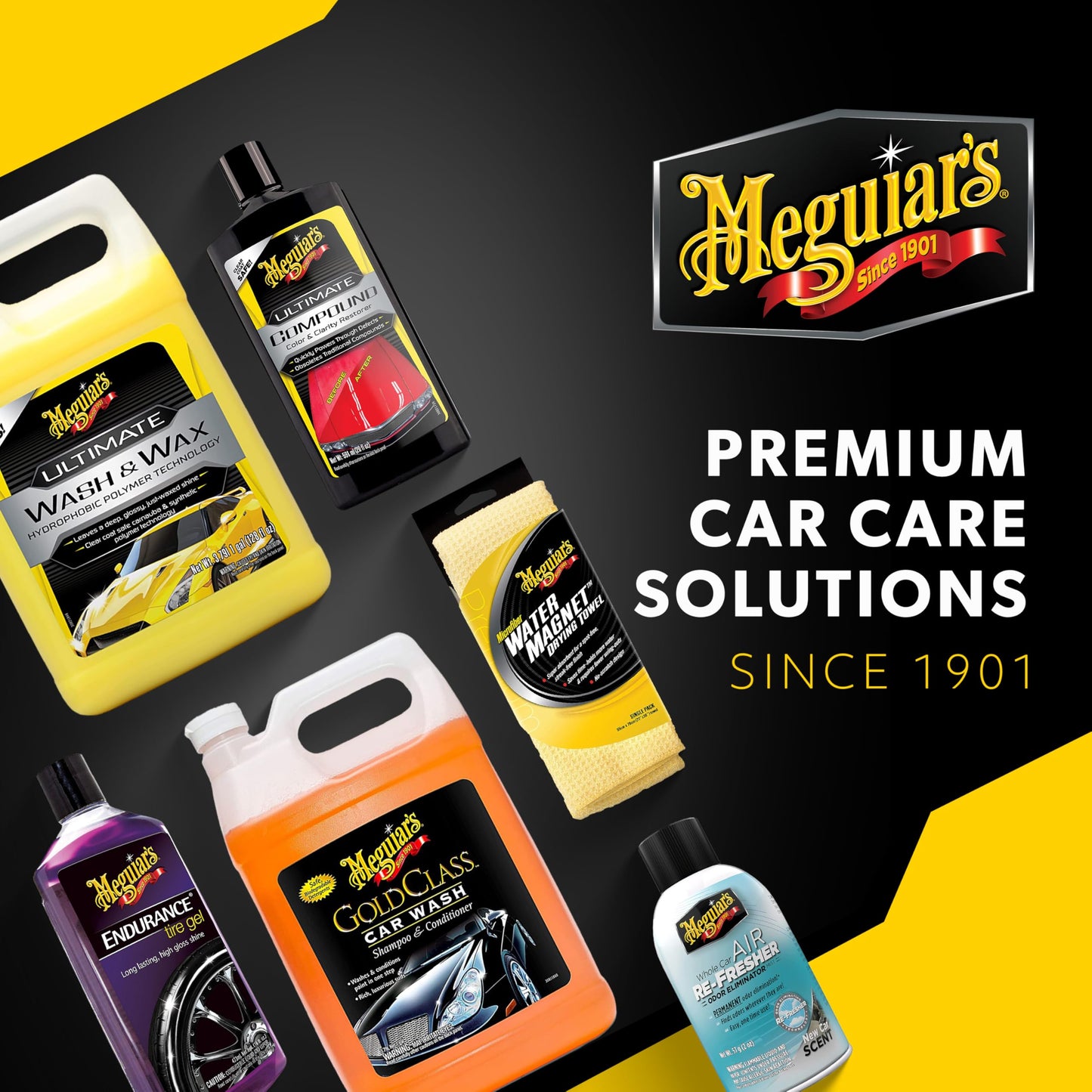 Meguiar's Hot Rims Foaming Wheel & Tire Cleaner - Combines a Wheel and Tire Cleaner in One Product that Quickly Powers through Brake Dust and Grime on OEM Clear Coated Wheels, 20 Oz Foam