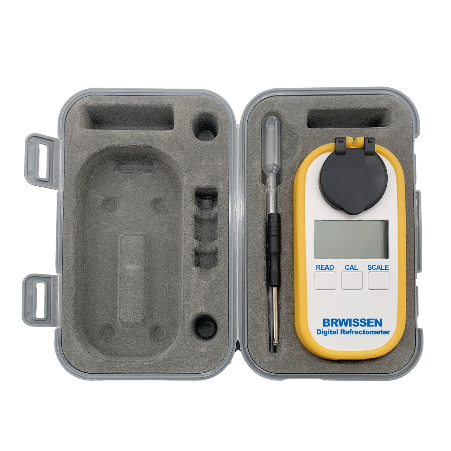 BRWISSEN Digital Refractometer 5-in-1 Antifreeze Coolant Diesel Exhaust Fluid DEF Tester - Urea Concentration, Antifreeze & Car Windshield Washer Fluid Freeze Point Detector