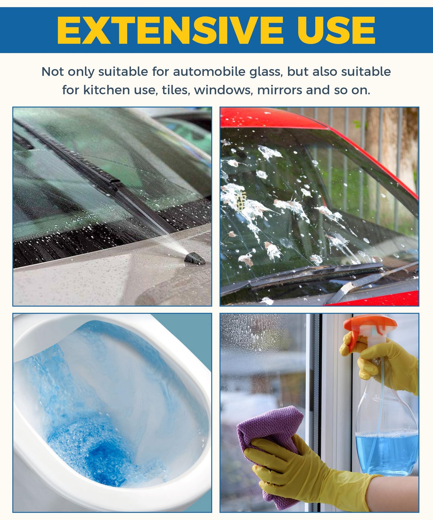 UBOG 30PCS Windshield Fluid,Windshield Washer Tablets,Car Accessories Washer Fluid Tablets,Car Windshield Washer Fluid，Concentration Wiper Fluid Tablets，Remove Glass Stains,Fit for Car Window Glass