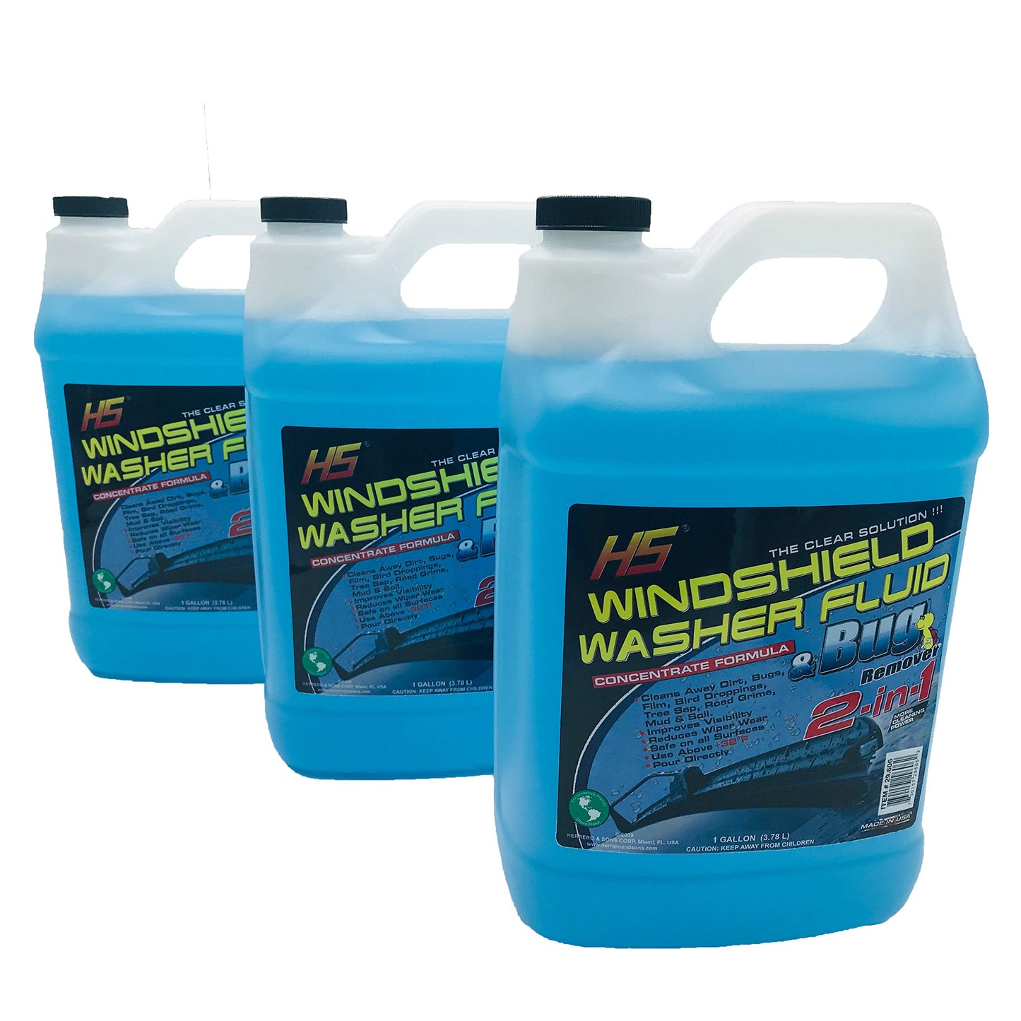 HS 29.606 Bug Wash Windshield Washer Fluid, 1 Gal (3.78 Liters)