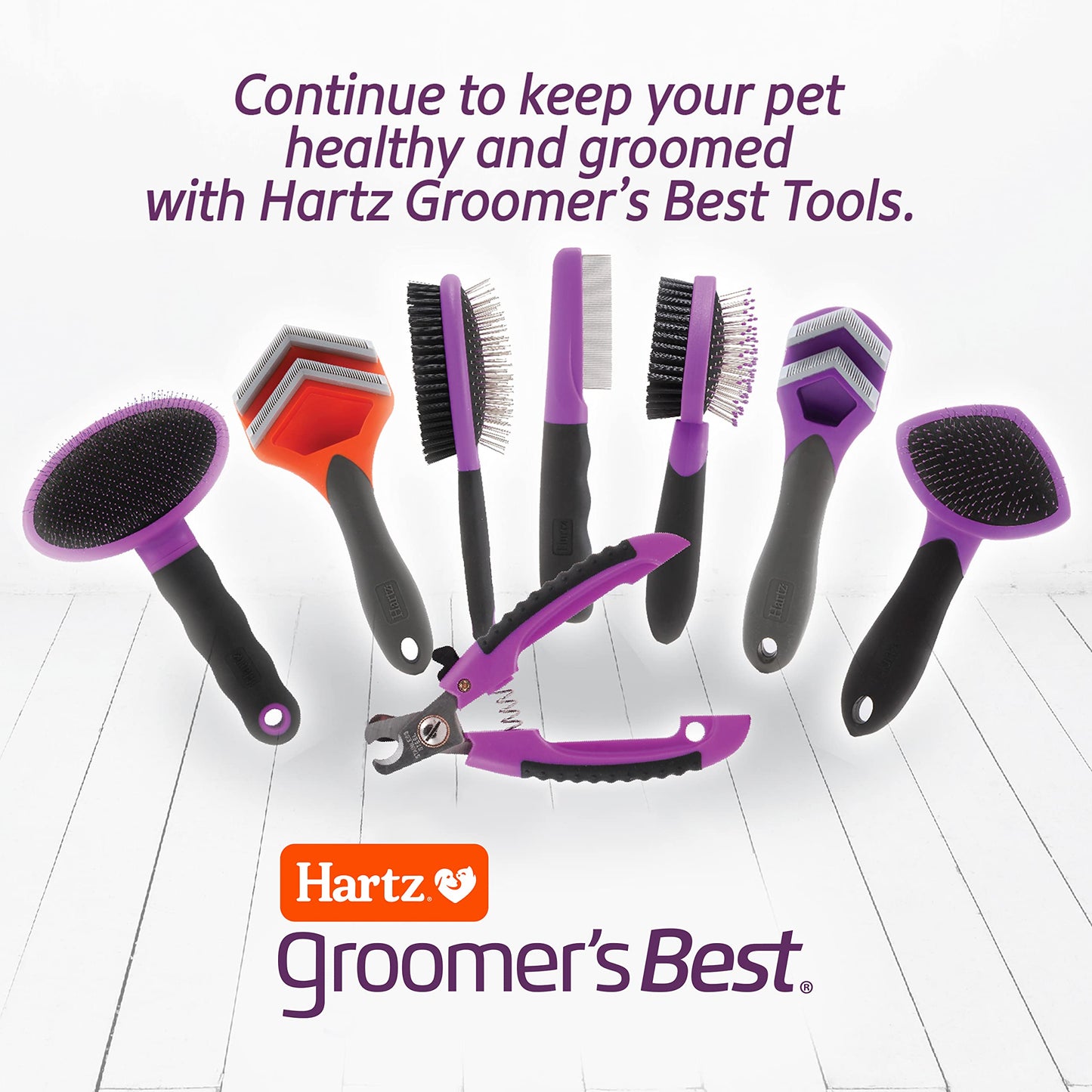 Hartz Groomer's Best Combo Dog Brush, Multi-Colored