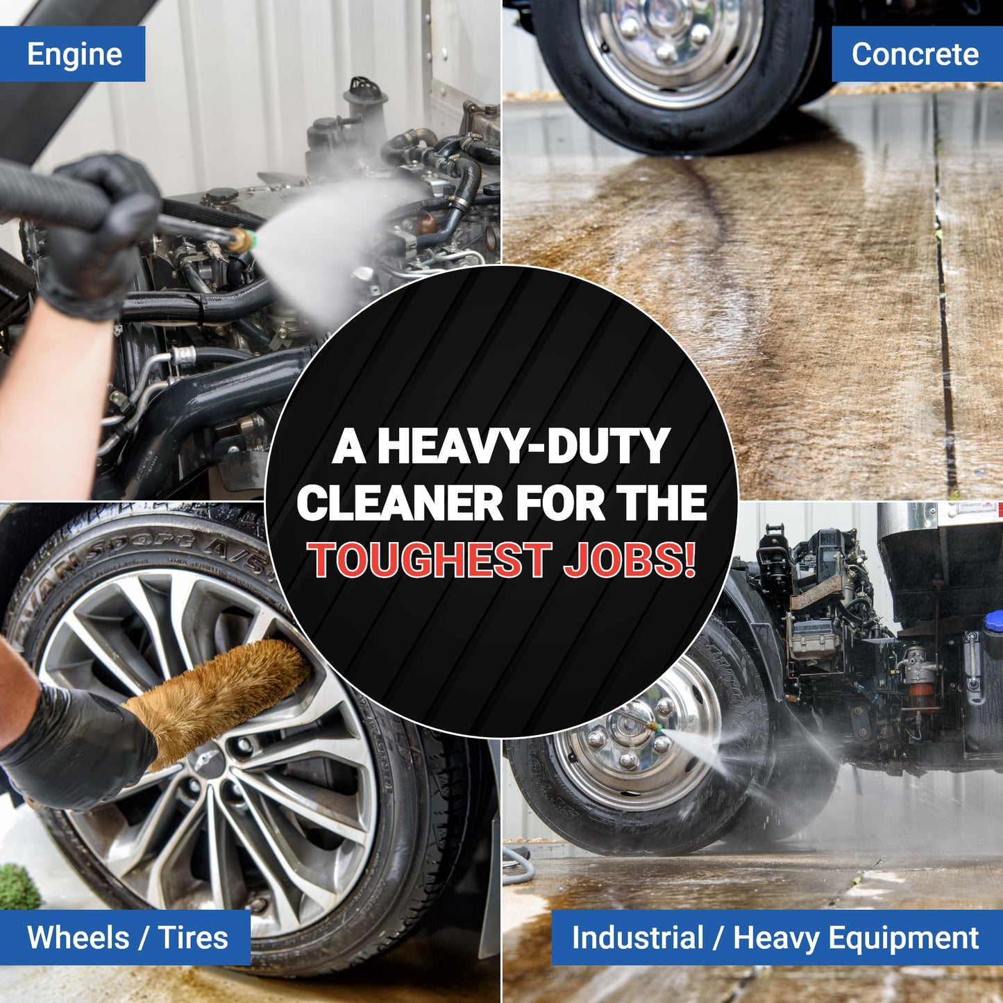 AIM Chemicals Purple Dragon Heavy Duty Degreaser – For Cars, Trucks, Equipment, and Concrete. Powerful wheel & tire cleaner for industrial use & car detailing. Compatible with wheel brush - 5 Gal