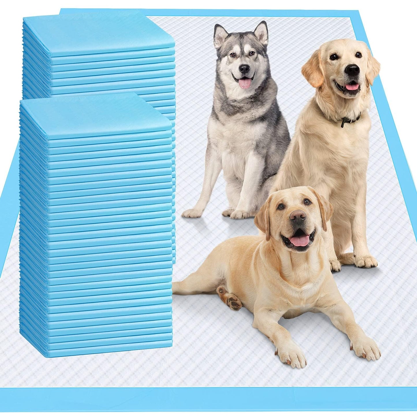 Gimars XXXXL 36"x36" Thicken Heavy Absorbency Dog Pad Extra Large- Jumbo Disposable Polymer Quick Dry No Leaking Pee Pads for Dogs, Cats, Rabbits Pets 30 Counts