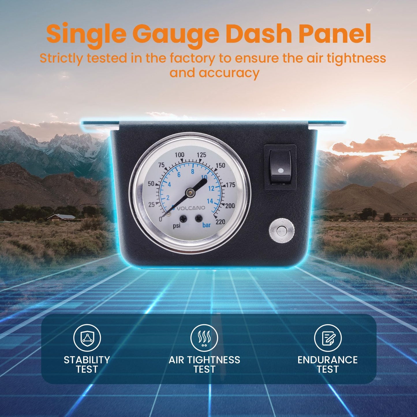 maXpeedingrods On Board Air Compressor System with Low Pressure Sensor Universal Air Spring Compressor Kit for Trucks Vans