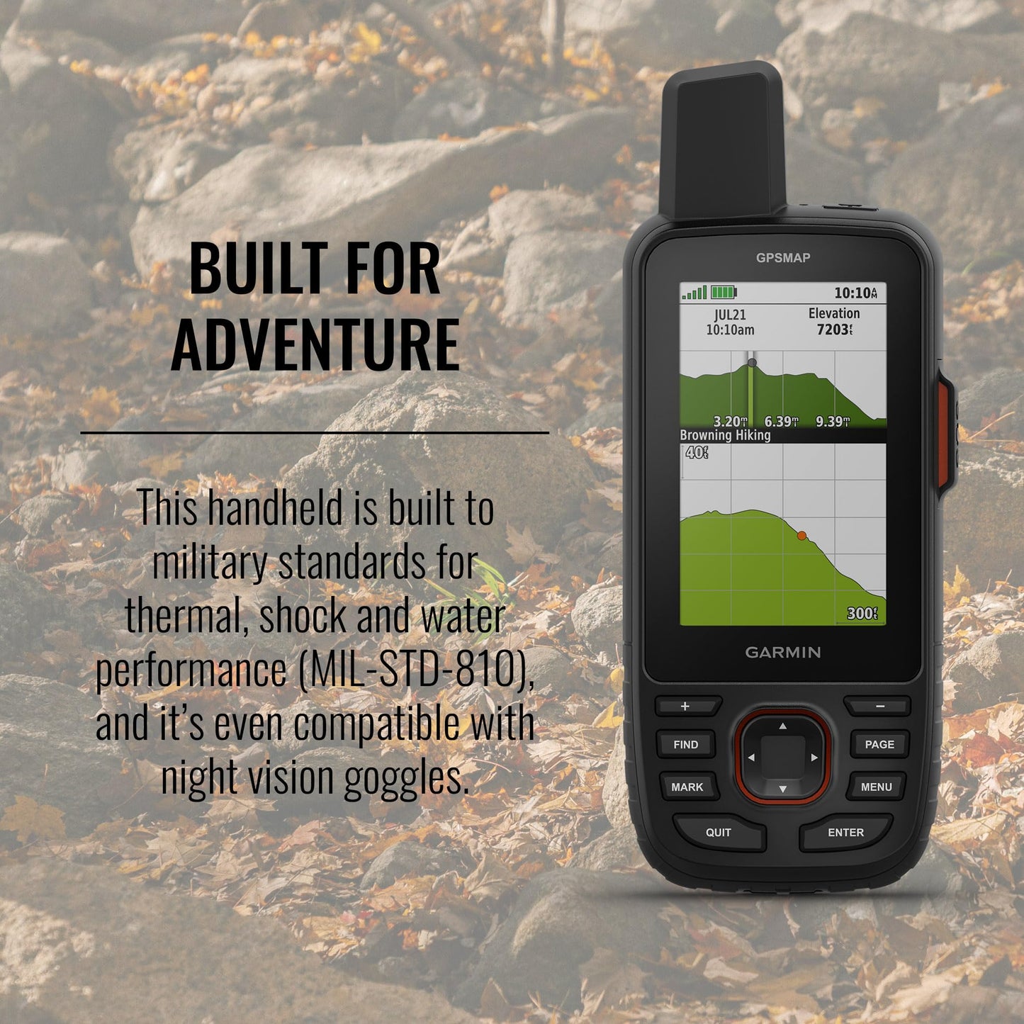 Garmin GPSMAP 67i Rugged Hiking GPS Handheld, Premium inReach Satellite Technology, 425 Hr of Battery Life, Two-Way Messaging, Interactive SOS, Mapping Bundle with Accessories
