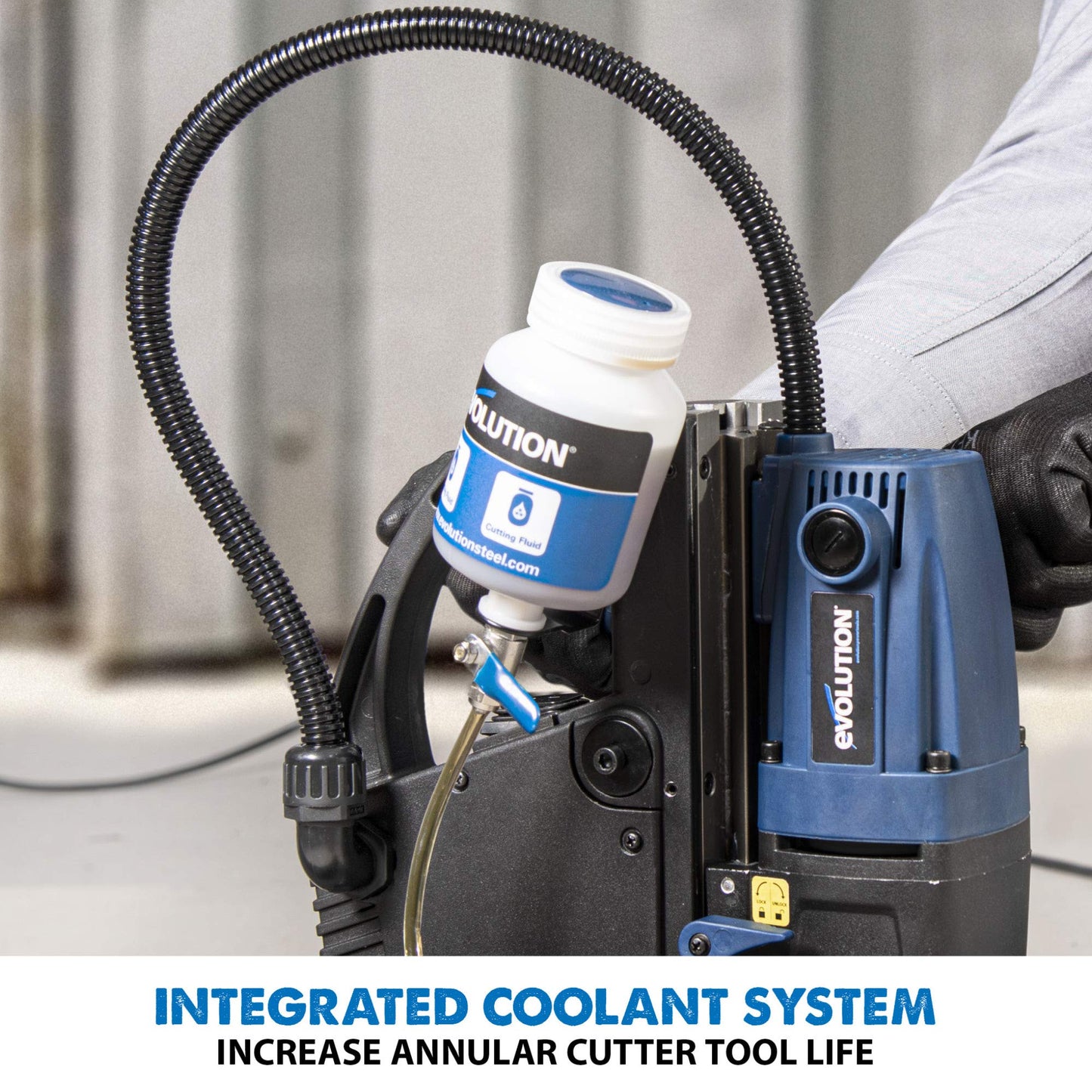 Evolution Heavy Duty 1-1/8 inch Industrial Magnetic Drill with Carry Case - S28MAG