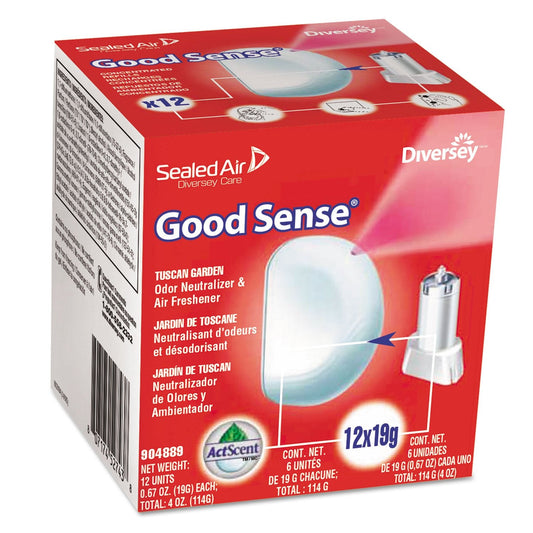 Diversey Good Sense Automatic Spray System, Tuscan Garden Scent, 0.67 Oz Cartridge, 12/carton