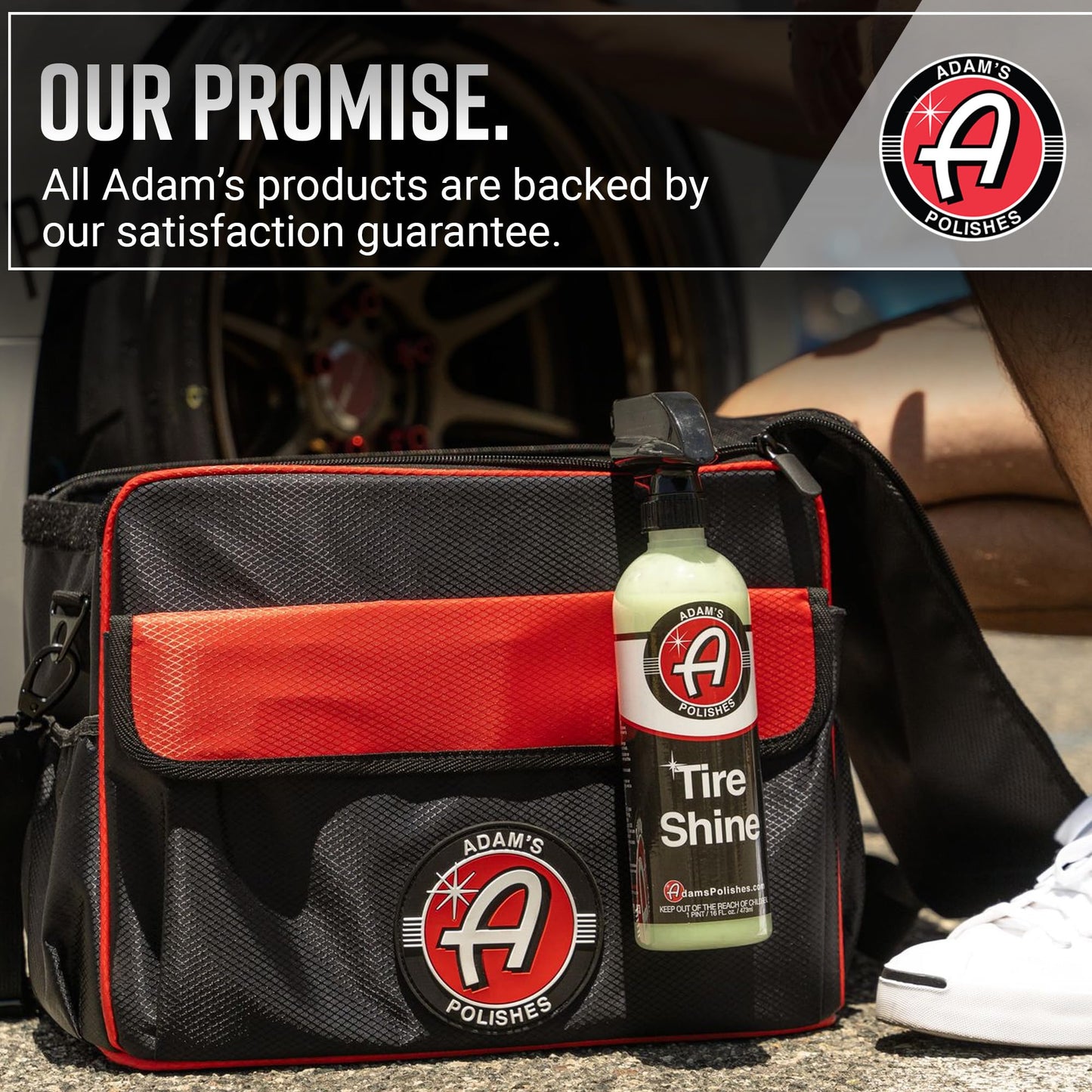 Adam's Polishes Tire Shine 5 Gal - Spray Tire Dressing W/ SiO2 For Non Greasy Car Detailing | Use W/Tire Applicator After Tire & Wheel Cleaner | Tire Ceramic Coating Car Wax Like Tire Protection