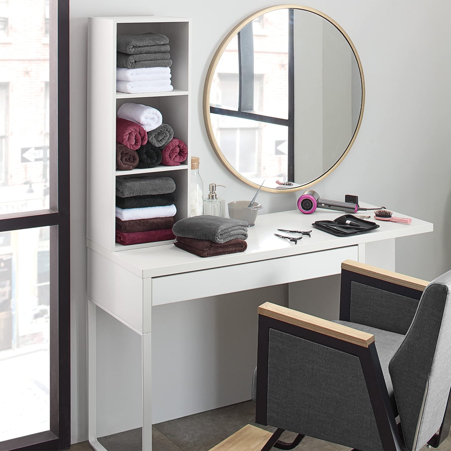 Arkwright Microfiber Coral Fleece Salon Towels Bulk - Case of 60 - Bleach Safe Resistant, Absorbent Hair Drying Towel Set, Perfect for Resort, Hotel, and Spa, 16 x 27 in, Grey