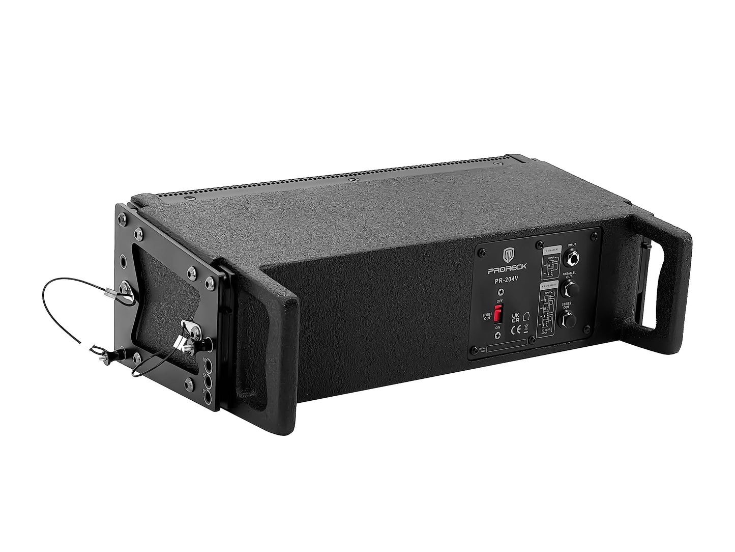 PRORECK Venue Set 10000W P.M.P.O Stereo/Mono DJ Powered PA Speaker System Combo Set Dual 4’’ Line Array Speaker, Dual 12 inch Active Subwoofer with Bluetooth Control, DSP Suitable for Concert, Venue