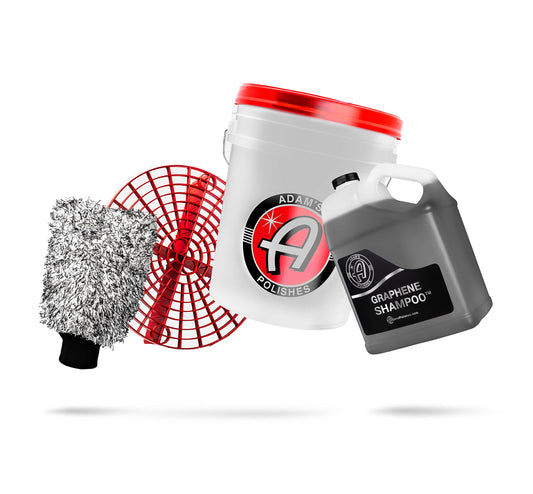 Adam's Polishes Graphene Shampoo Washing Bundle - Ceramic Coating Infused Car Wash Soap - Powerful Cleaner & Protection In One Step - pH Neutral, High Suds For Foam Cannon, Gun, Or Detailing Buck