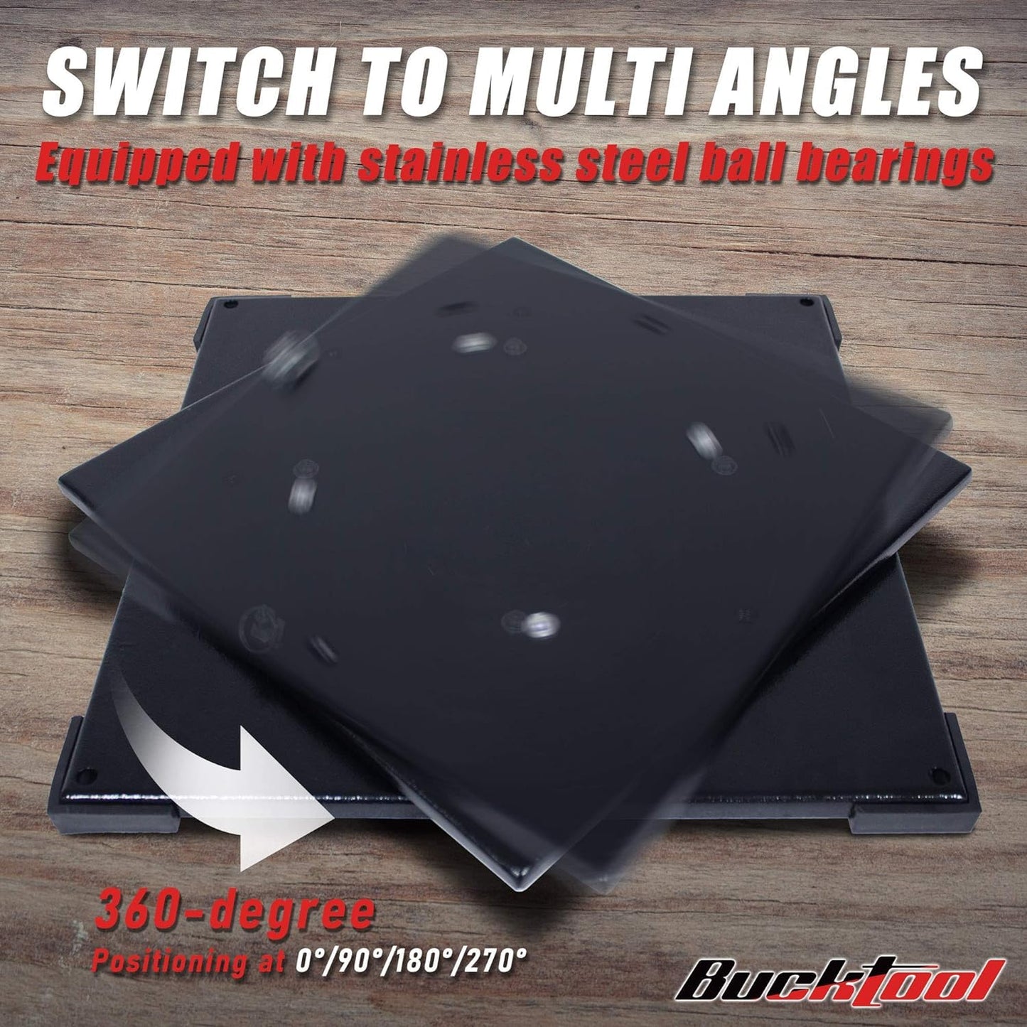 BUCKTOOL Bench Belt Sander with Rotating Base and Dust Collection Fitting, Belt Sander for Woodworking 4 in. x 36 in. Belt & 8 in. Disc with 3/4HP Direct-drive Motor with Rotating Base, BD4801