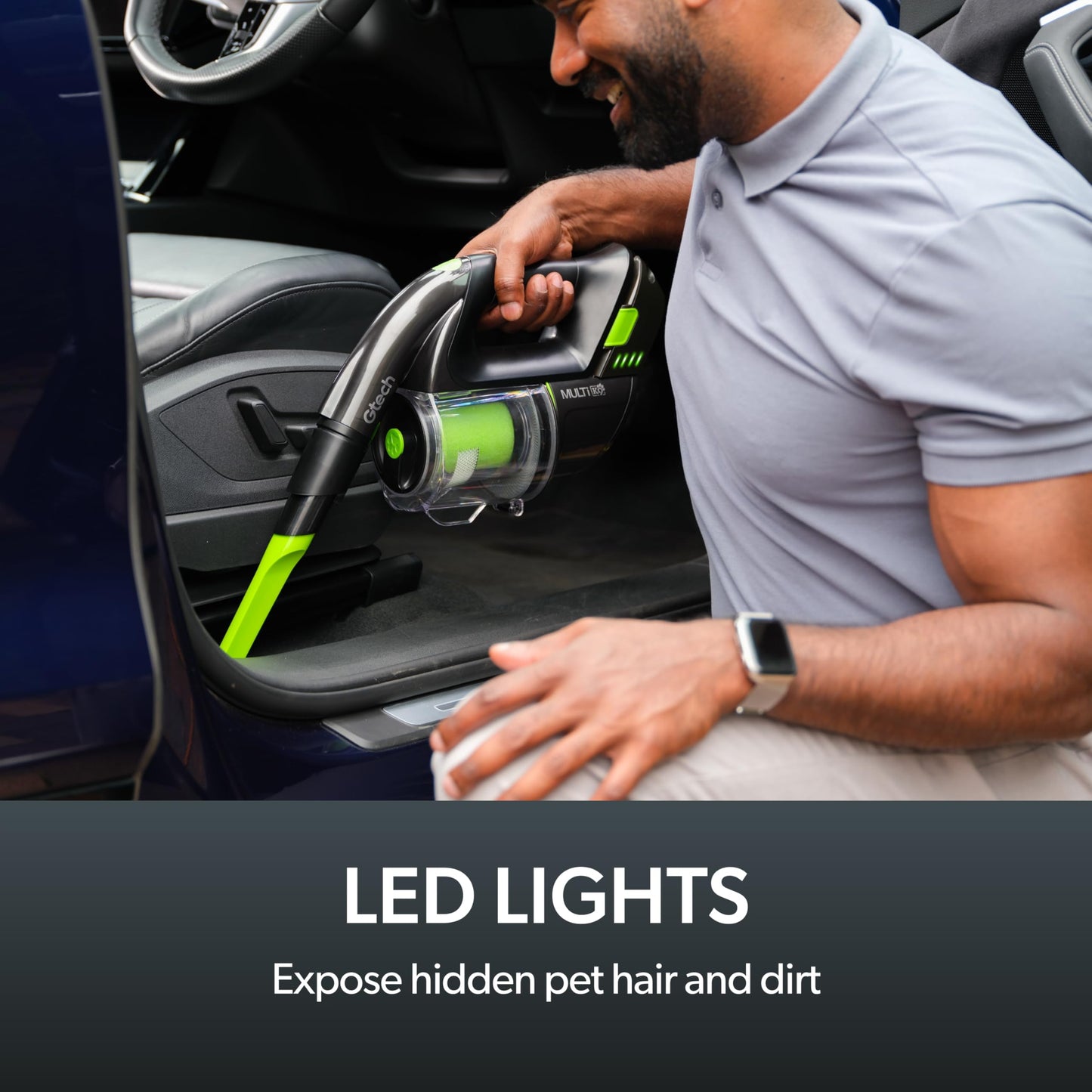 Gtech Multi MK2 K9 Cordless Handheld Vacuum Cleaner - Portable Vacuum Cleaner for Car, Home, and More - Reinforced with Lightweight Aluminum - Rechargeable - Pet Vacuum