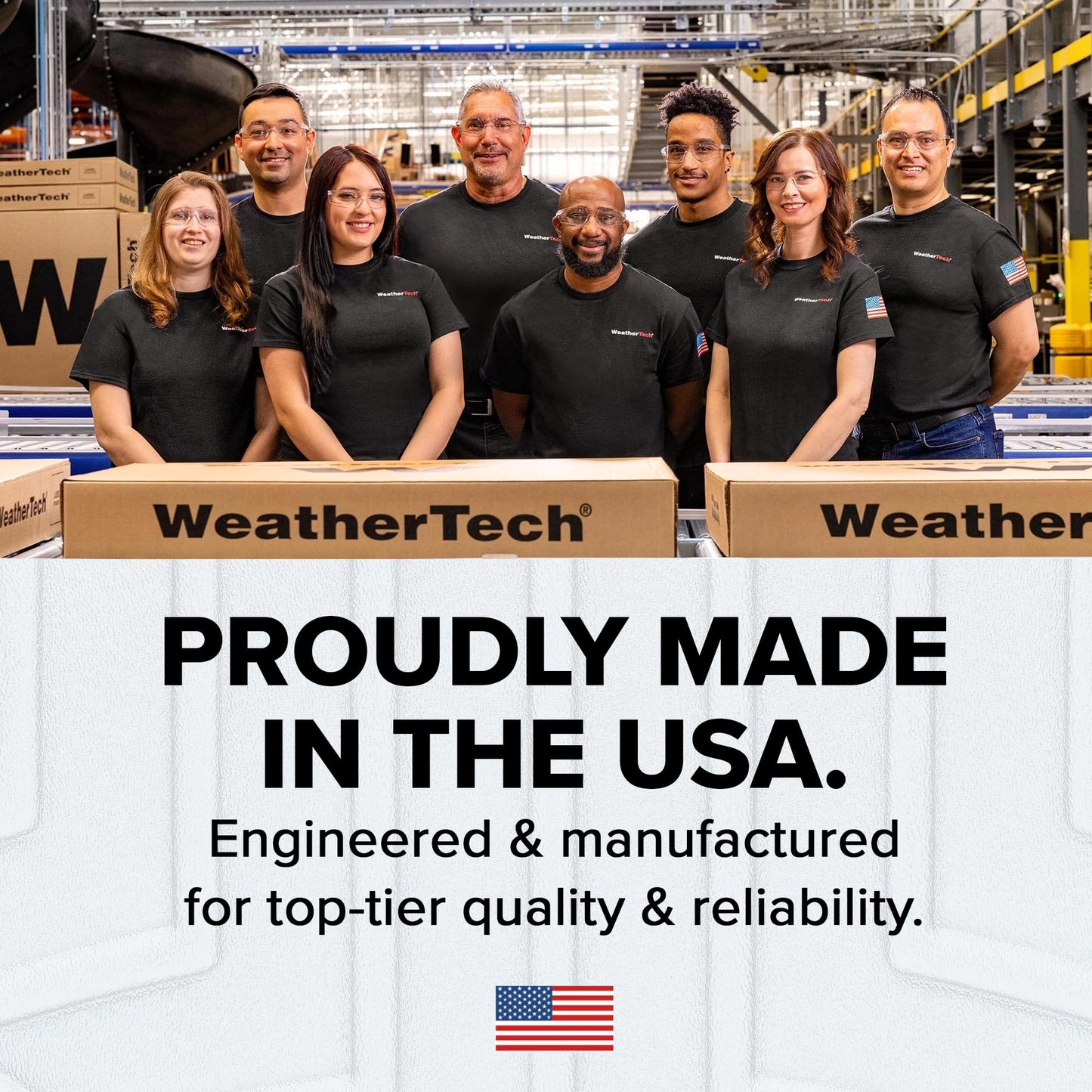 WeatherTech Custom Fit FloorLiners for Ford Super Duty (Crew Cab, Bench Seats) W/Fold Flat Storage - 1st & 2nd Row (441012-1-3), Black