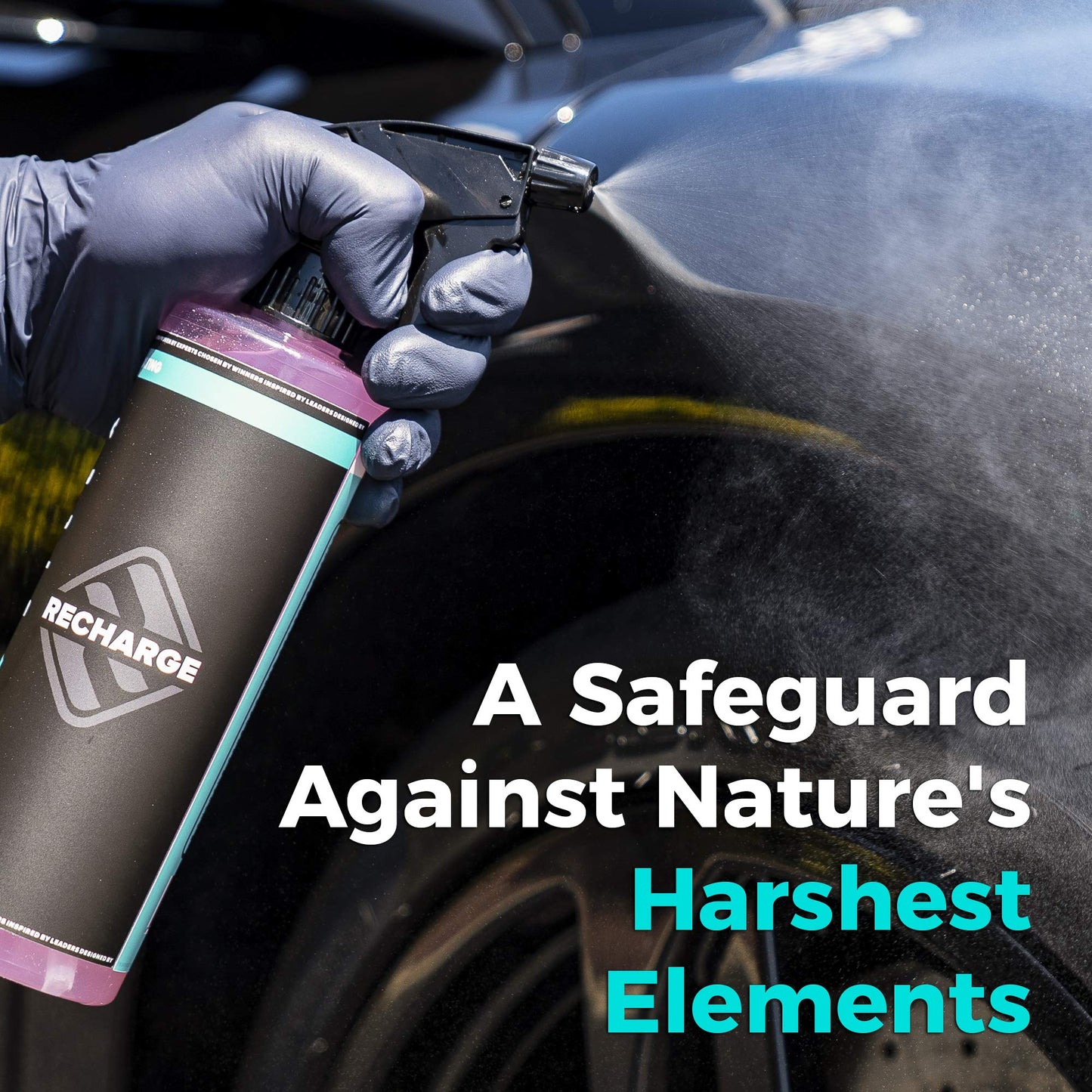 HydroSilex Recharge Car Ceramic Coating - Protective Ultra Hydrophobic Ceramic Detail Spray Replaces Wax & Sealants - DIY Friendly Car Care Products That Provide 6 Months of Protection - 128 Ounces