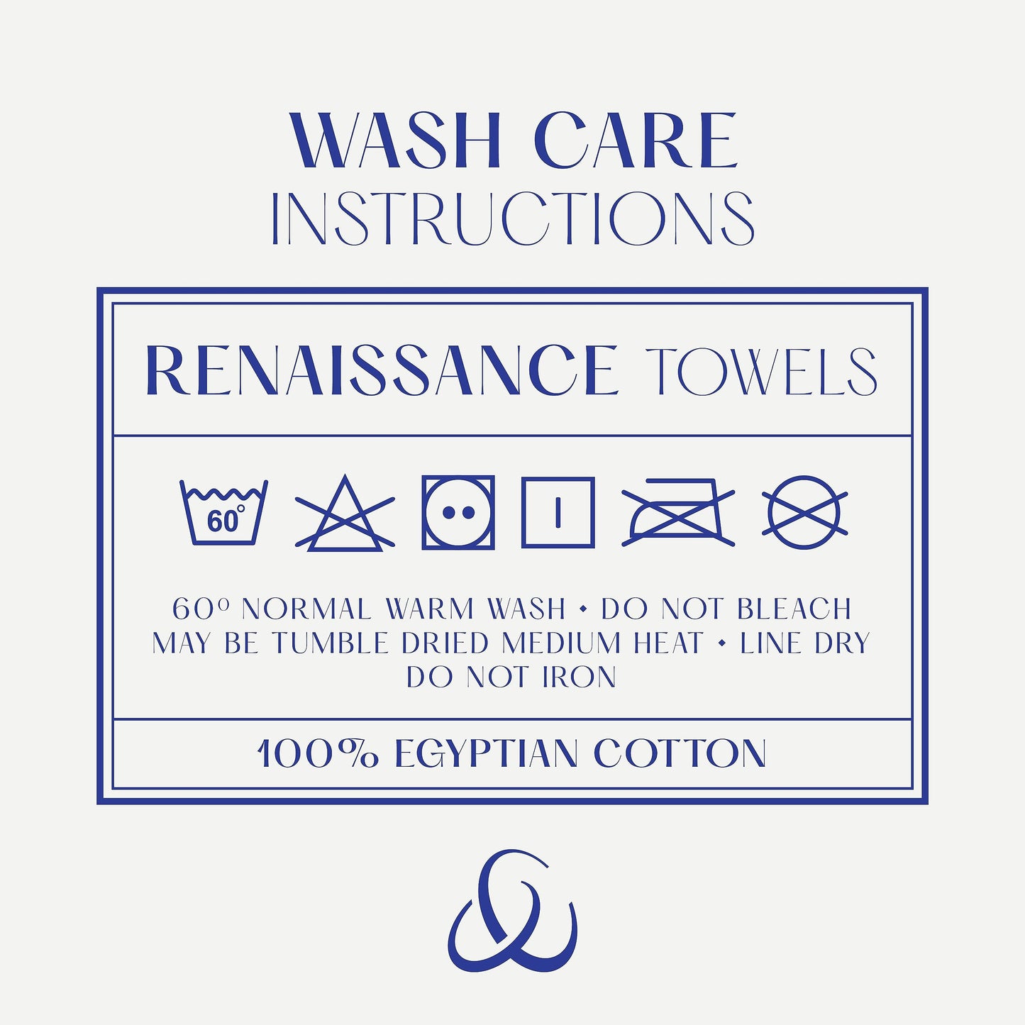 Christy Renaissance 6 Piece Towel Set | Denim Blue | 100% Egyptian Cotton | Luxuriously Soft and Super Absorbent | 675 GSM | 2 Bath Towels 2 Hand Towels 2 Face Cloths