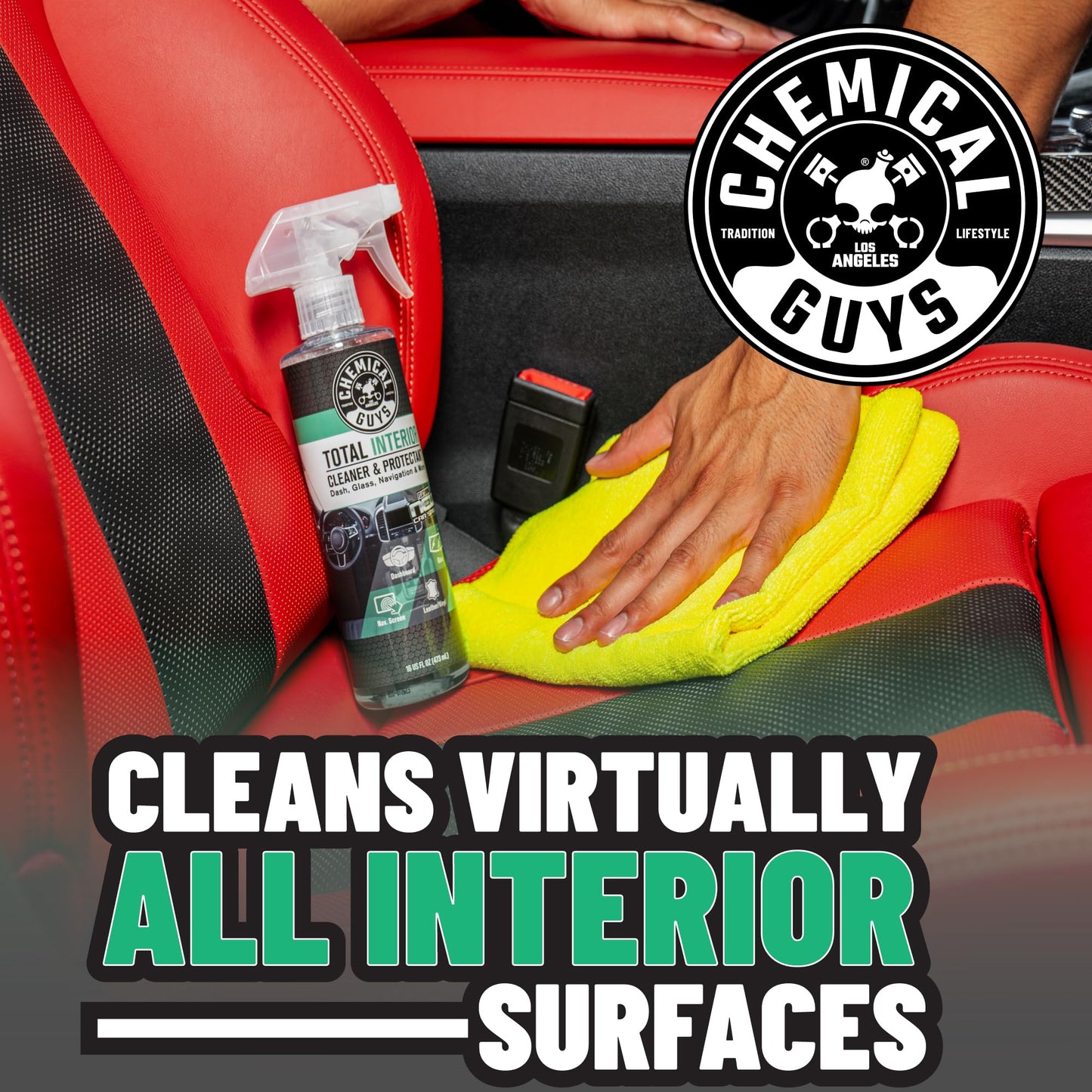 Chemical Guys SPI23416 Total Interior Cleaner and Protectant, New Car Smell, (Safe for Cars, Trucks, SUVs, Jeeps, RVs & More) 16 fl oz